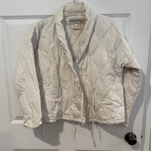 Warm Things Quilted Down Half-Robe/Jacket